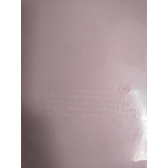 Silicone Purple Elephant Placemat Baby Toddler Feeding Dish - Picture 3 of 3